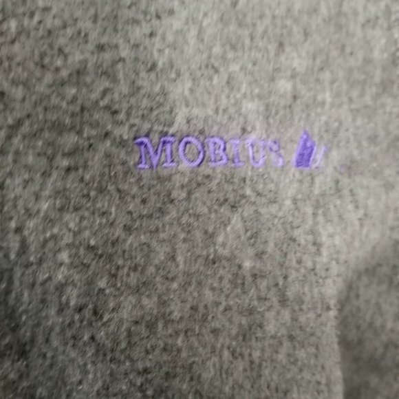 Mobius Vintage Women's Zip-Up Long Sleeve jacket Gray Black Green Size 6 (M) - Picture 3 of 12